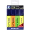 Staedtler Textsurfer Classic 364 Pack de 4 Marcadores Fluorescentes - Secado Rapido - Trazo 1 - 5mm Aprox - Colores Surtidos | A