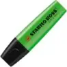 Stabilo Boss 70 Pack de 4 Marcadores Fluorescentes - Trazo entre 2 y 5mm - Recargable - Tinta con Base de Agua - Color Verde | A