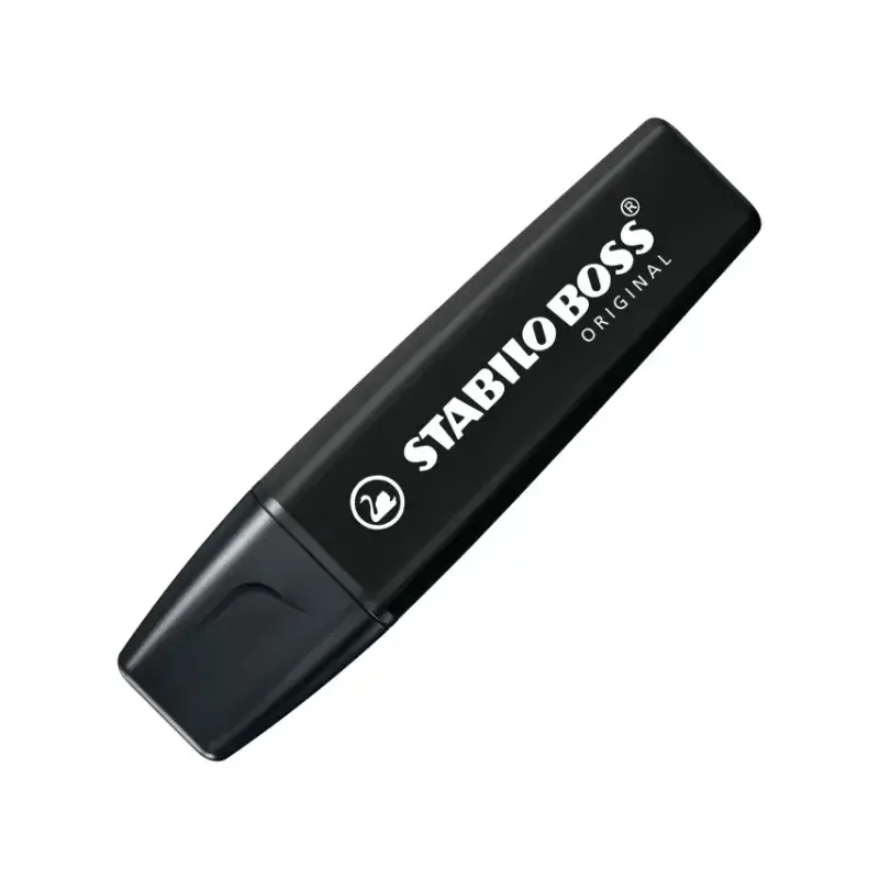 Stabilo Boss Naturecolors Pack de 4 Marcadores - Trazo entre 2 y 5mm - Tinta con Base de Agua - Colores Negro, Beige, Gris Calid