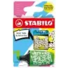 Stabilo Boss Mini by Snooze One Pack de 3 Mini Marcadores Fluorescentes - Trazo entre 2 y 5mm - Tinta con Base de Agua - Antisec