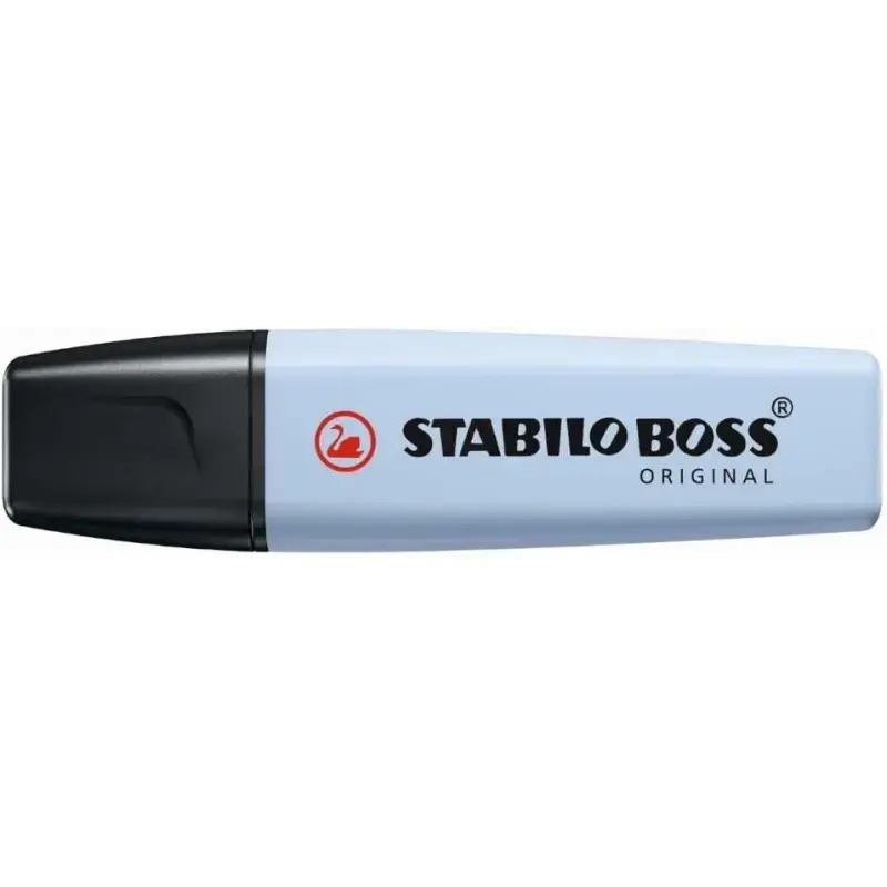 Stabilo Boss 70 Pastel Pack de 4 Marcadores Fluorescentes - Trazo entre 2 y 5mm - Recargable - Tinta con Base de Agua - Colores