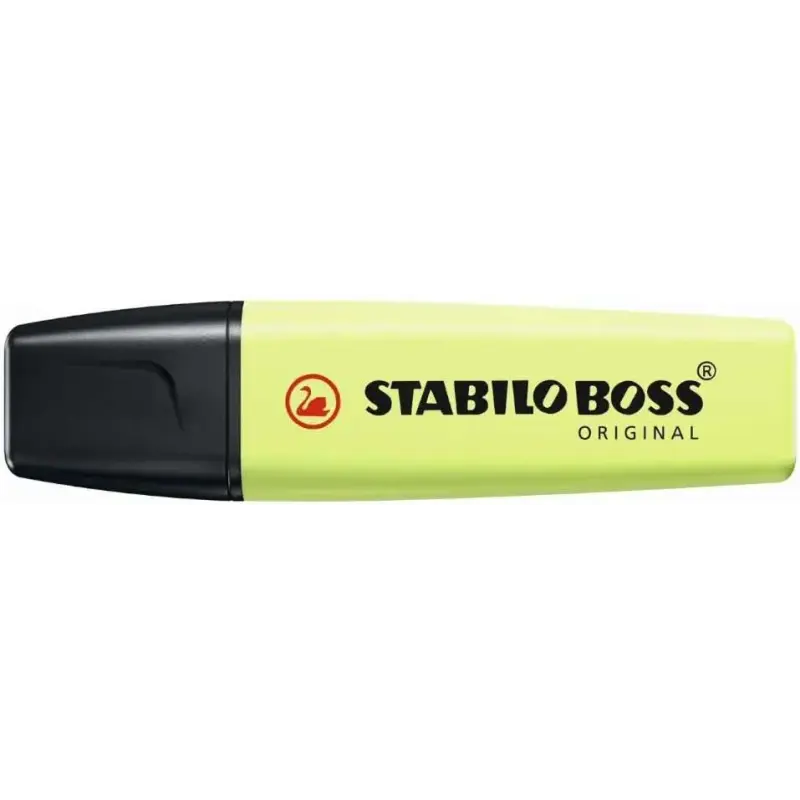Stabilo Boss 70 Pastel Pack de 4 Marcadores Fluorescentes - Trazo entre 2 y 5mm - Recargable - Tinta con Base de Agua - Colores