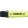 Stabilo Boss 70 Pastel Pack de 4 Marcadores Fluorescentes - Trazo entre 2 y 5mm - Recargable - Tinta con Base de Agua - Colores