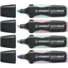 Stabilo Green Boss Pastel Pack de 4 Marcadores Fluorescentes - Fabricado con un 83% de Plastico Reciclado - Trazo entre 2 y 5mm