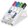 Staedtler Lumocolor 351 Pack de 4 Marcadores para Pizarra Blanca - Secado Rapido - Colores Surtidos | Ahorro Imprimiendo