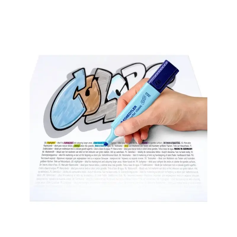 Staedtler Textsurfer Classic 364 Pastel Pack de 6 Marcadores Fluorescentes - Secado Rapido - Trazo 1 - 5mm Aprox - Colores Paste