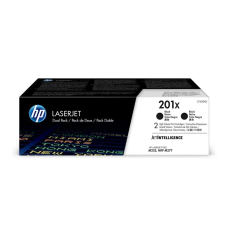 Pack 2 HP CF400X (201X) Negro Tóner Originales | Ahorro Imprimiendo