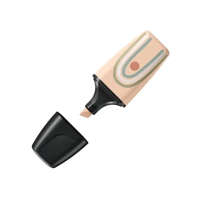 Stabilo Boss Mini Naturevibes Pack de 5 Marcadores Fluorescentes - Trazo entre 2 y 5mm - Tinta con Base de Agua - Antisecado - C