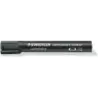 Staedtler Lumocolor Permanent Pack con 4 Rotuladores Permanentes - Diferentes Puntas - Resistente al Agua - Recargables - Color