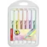 Stabilo Swing Cool Pastel Pack de 6 Marcadores Fluorescentes - Cuerpo Plano - Punta Biselada - Trazo entre 1 y 4mm - Tinta con B