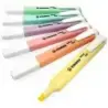 Stabilo Swing Cool Pastel Pack de 6 Marcadores Fluorescentes - Cuerpo Plano - Punta Biselada - Trazo entre 1 y 4mm - Tinta con B