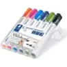 Staedtler Lumocolor 351 Pack de 6 Marcadores para Pizarra Blanca - Secado Rapido - Colores Surtidos | Ahorro Imprimiendo