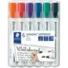 Staedtler Lumocolor 351 Pack de 6 Marcadores para Pizarra Blanca - Secado Rapido - Colores Surtidos | Ahorro Imprimiendo