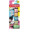 Stabilo Boss Mini by Snooze One Pack de 6 Mini Marcadores Fluorescentes - Trazo entre 2 y 5mm - Tinta con Base de Agua - Antisec