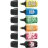 Stabilo Boss Mini by Snooze One Pack de 6 Mini Marcadores Fluorescentes - Trazo entre 2 y 5mm - Tinta con Base de Agua - Antisec