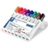 Staedtler Lumocolor 351 Pack de 8 Marcadores para Pizarra Blanca - Secado Rapido - Colores Surtidos | Ahorro Imprimiendo