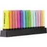 Stabilo Boss 70 Pack de Escritorio de 15 Marcadores Fluorescente - Practica Base para Escritorio - Trazo entre 2 y 5mm - Recarga
