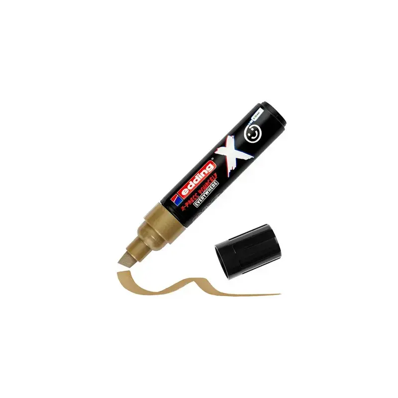 Edding X 6900 Pastel Pack de 3 Rotuladores Multisuperficie Permanentes de Tinta Opaca - Punta Biselada con Trazo 2-10mm - Color