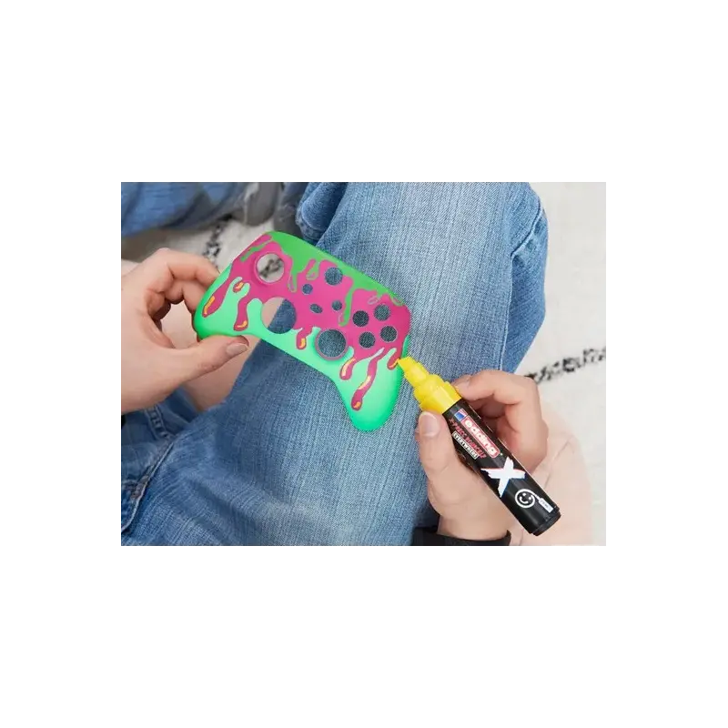 Edding X 6900 Caramelo Pack de 3 Rotuladores Multisuperficie Permanentes de Tinta Opaca - Punta Biselada con Trazo 2-10mm - Colo