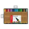 Stabilo Point 88 Pack de 25 Rotuladores de Punta Fina de Fibra - Trazo de 0.4 mm - Tinta con Base de Agua - Colores Surtidos | A