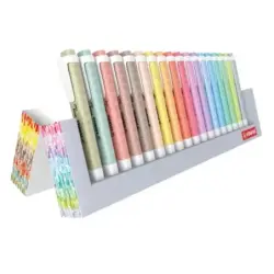 Stabilo Swing Cool Set de Mesa de 18 Marcadores Fluorescentes - Cuerpo Plano - Punta Biselada - Trazo entre 1 y 4mm - Tinta con