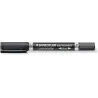 Staedtler Lumocolor 348 Expositor con 30 Rotuladores Permanentes de Doble Punta - Secado Rapido - Color Negro | Ahorro Imprimien