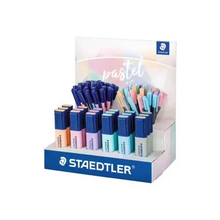 Staedtler Expositor con 78 Rotuladores Pastel - Modelos Textsurfer Classic, Triplus, Triplus Fineliner - Colores Surtidos | Ahor