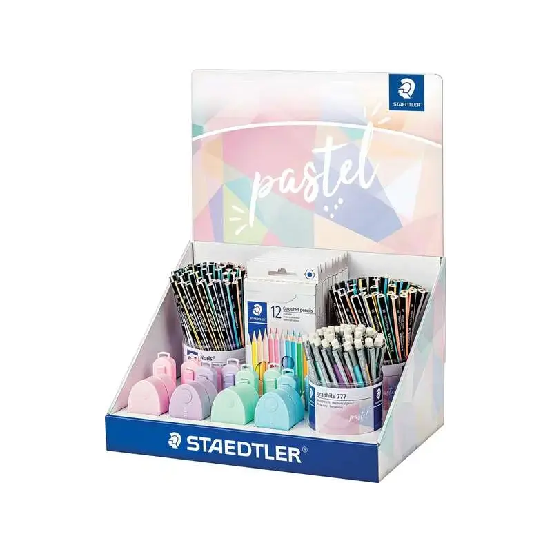 Staedtler Expositor con 182 Piezas Surtidas - Modelos Lapices Noris 118, Lapices Noris 119, Portaminas Graphite 777, Estuches 14