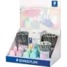 Staedtler Expositor con 182 Piezas Surtidas - Modelos Lapices Noris 118, Lapices Noris 119, Portaminas Graphite 777, Estuches 14