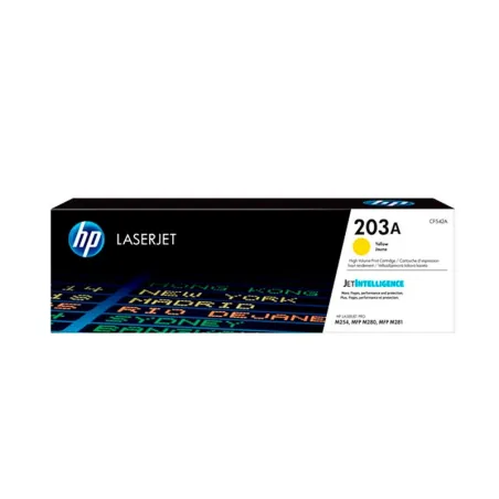 HP CF542A (203A) Amarillo Tóner Original | Ahorro Imprimiendo