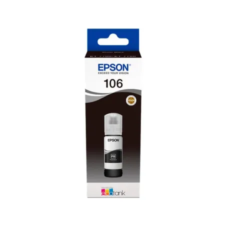 Epson 106 Negro Fotográfico Botella de Tinta Original Ecotank | Ahorro Imprimiendo