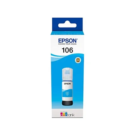 Epson 106 Cyan Botella de Tinta Original Ecotank | Ahorro Imprimiendo