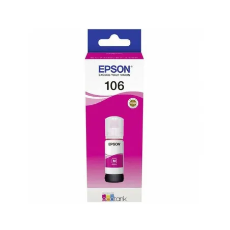 Epson 106 Magenta Botella de Tinta Original Ecotank | Ahorro Imprimiendo