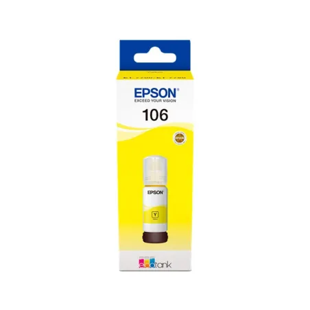 Epson 106 Amarillo Botella de Tinta Original Ecotank | Ahorro Imprimiendo