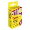 Jovi School Chalks Caja con 10 Tizas Blancas - Compactas - sin Polvo - Materias Primas Naturales - Trazos Nitidos - Faciles de B
