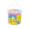 Jovi Street Chalks Bote 21 Tizas Jumbo - Especiales para Dibujar en El Suelo - Tizas Redondas - Facil Eliminacion con Agua - Poc