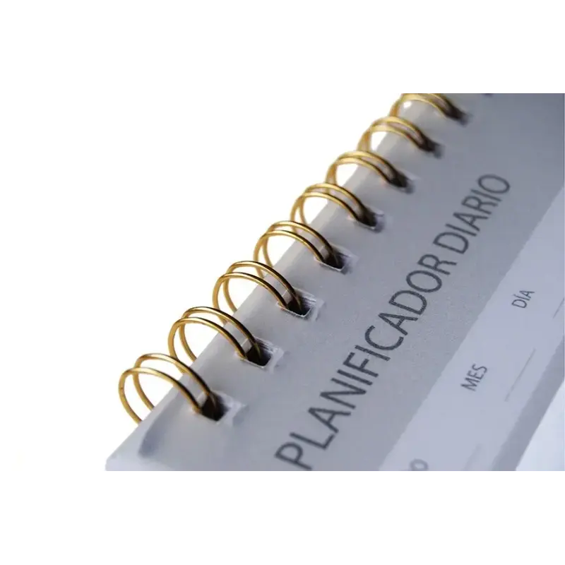 Ingraf Planificador Diario - Medidas 15x21cm - Espiral con Tapa de Polipropileno - 50 Hojas de 80grs | Ahorro Imprimiendo