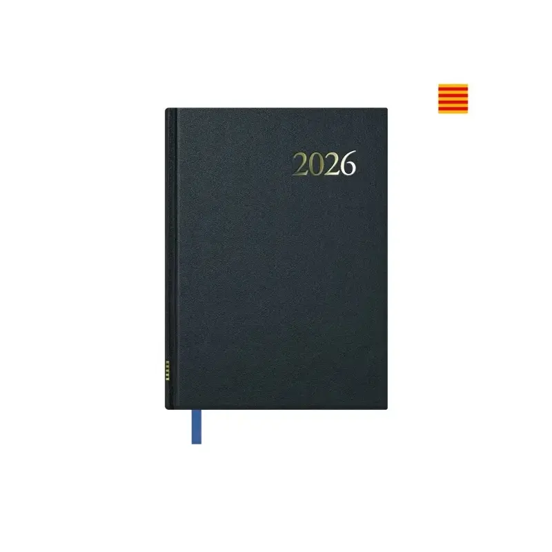 Dohe Segovia Agenda Anual Catalan - Semana Vista - Tamaño 14x20cm - Color Negro | Ahorro Imprimiendo