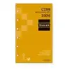 Finocam C399 Recambio para Agendas Classic - Anual 2026 - Hojas Microperforadas - Formato 603 - 79x6x127mm - Semana Vista Horizo