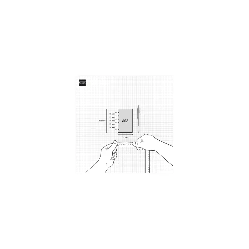Finocam C399 Recambio para Agendas Classic - Anual 2026 - Hojas Microperforadas - Formato 603 - 79x6x127mm - Semana Vista Horizo