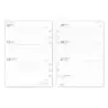 Finocam R1093 Recambio Anual 2026 para Agendas Open 2026 - Formato 1000 - 155x6x215mm - Semana Vista Horizontal - Color Blanco |