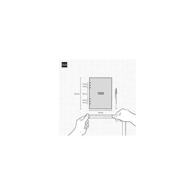 Finocam R1093 Recambio Anual 2026 para Agendas Open 2026 - Formato 1000 - 155x6x215mm - Semana Vista Horizontal - Color Blanco |