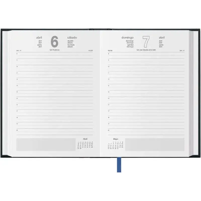 Dohe Segovia Agenda Anual - Dia a Dia - Tamaño 14x20cm - Color Negro | Ahorro Imprimiendo