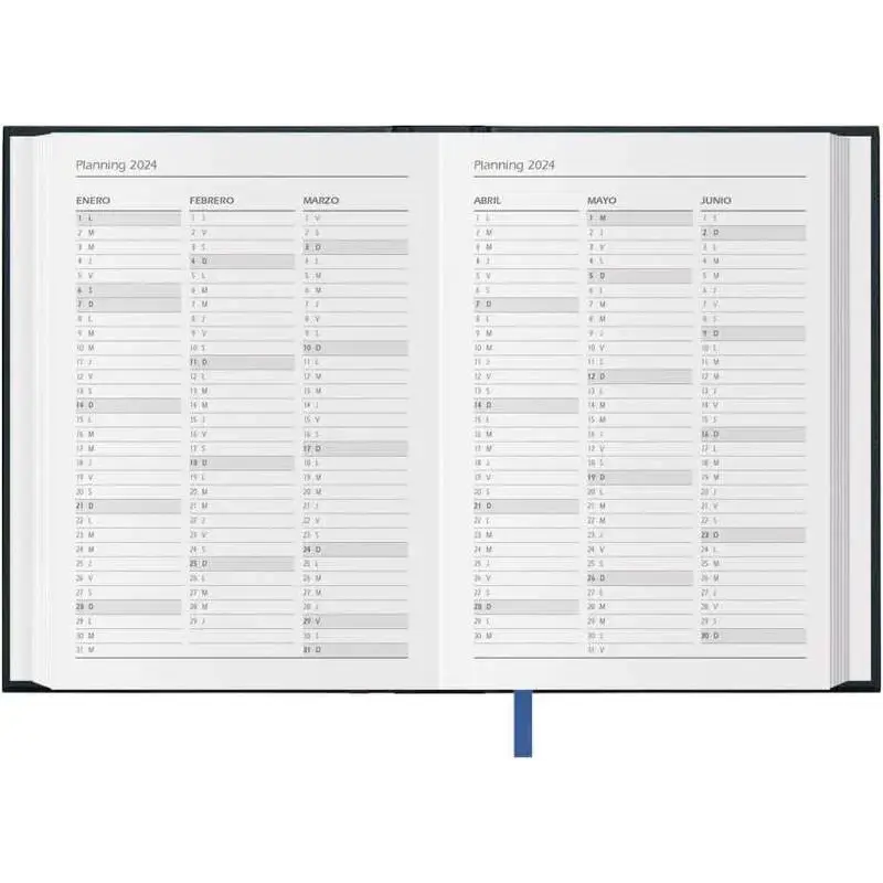 Dohe Segovia Agenda Anual - Dia a Dia - Tamaño 14x20cm - Color Negro | Ahorro Imprimiendo