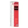 Finocam Calendario de Pared - Anual 2026 - 155x5x440mm - Espacio para Escribir - Color Blanco y Rojo | Ahorro Imprimiendo