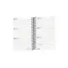 Finocam Opaque Agenda de Espiral - Anual 2026 - Tapa Ligera - Cierre con Goma Elastica - Formato E3 - 85x14x127mm - Semana Vista