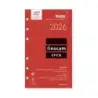 Finocam R499 Recambio Anual 2026 para Agendas Open 2026 - Formato 400 - 91x8x152mm - Semana Vista en Vertical - Color Blanco | A