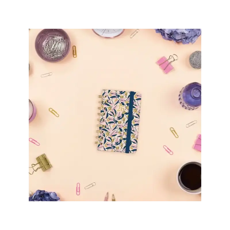 Finocam You Agenda de Espiral - Anual 2026 - Planificador - Cierre de Goma - Formato E3 - 93x19x135mm - Semana Vista Horizontal