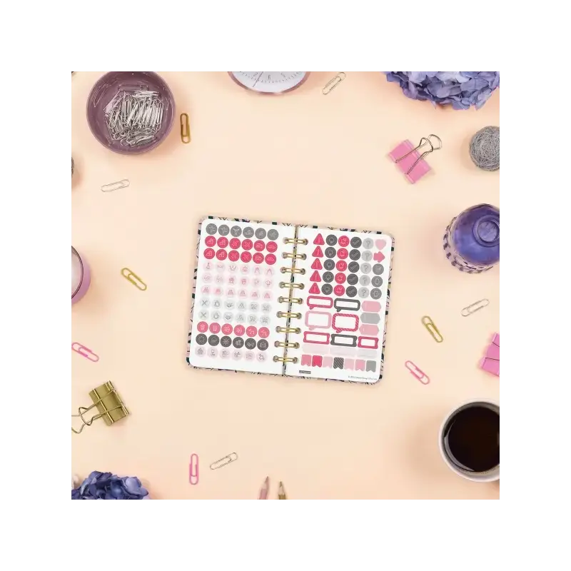 Finocam You Agenda de Espiral - Anual 2026 - Planificador - Cierre de Goma - Formato E3 - 93x19x135mm - Semana Vista Horizontal