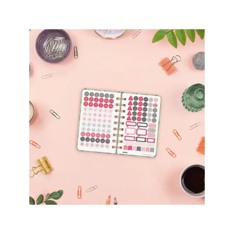 Finocam You Agenda de Espiral - Anual 2026 - Planificador - Cierre de Goma - Formato E3 - 93x19x135mm - Semana Vista Horizontal